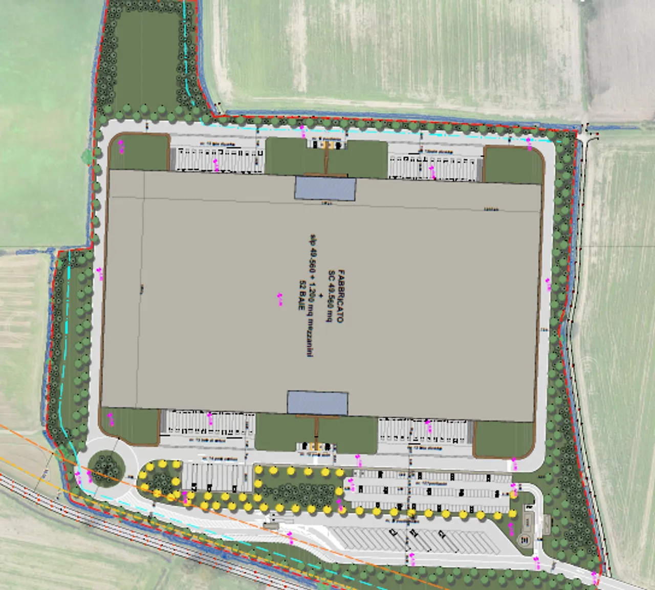 logistics - North-West Cremona - Logistics - Dils - Verdiepingsplan - 1