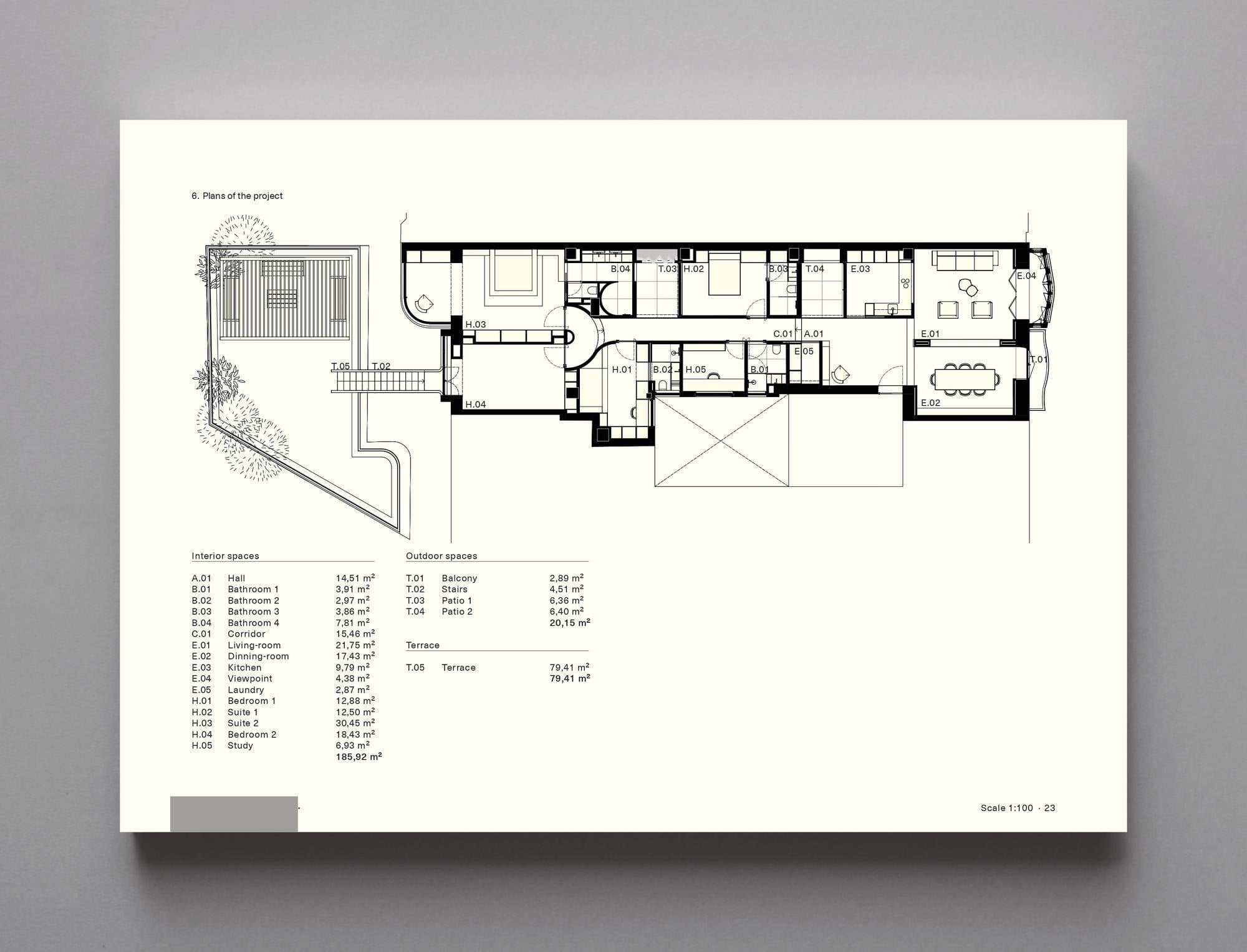 living - 274m² apartment with 88m² terrace for sale in El Pla del Remei - Floor Plan - 1