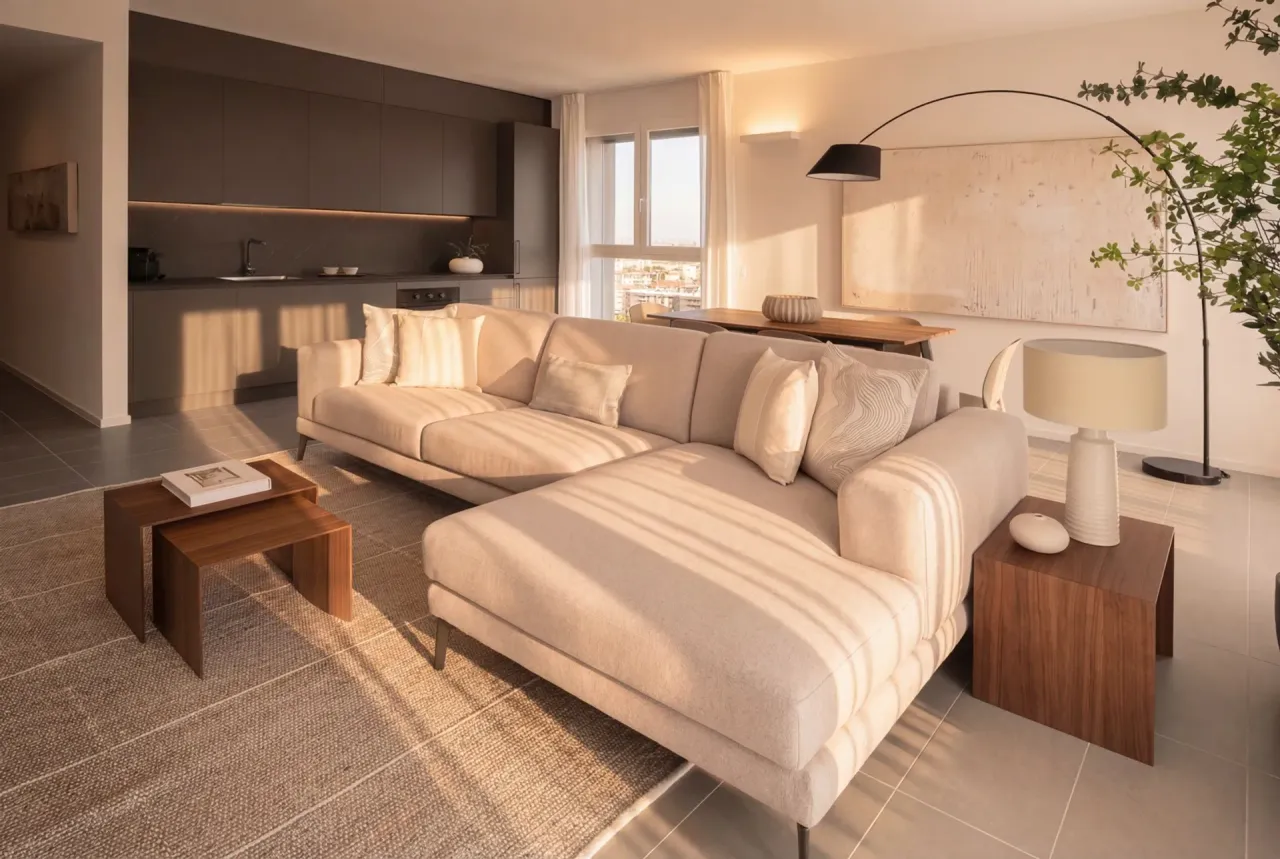 Three Bedrooms of 113 sqm - Edificio C2 - LivinUp  | Milano - Floor Plan - 1