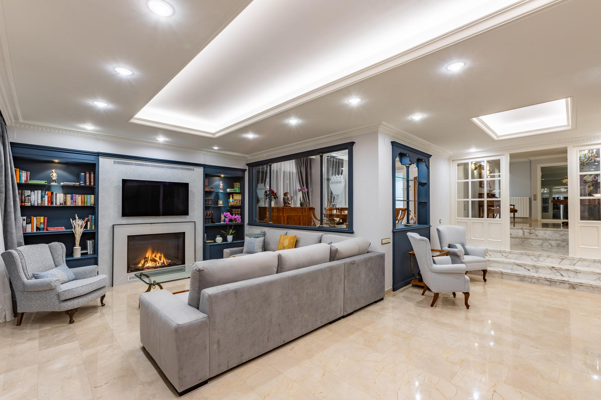 living - Casa / villa de 600m² en alquiler en Alella, Barcelona - gallery - 9