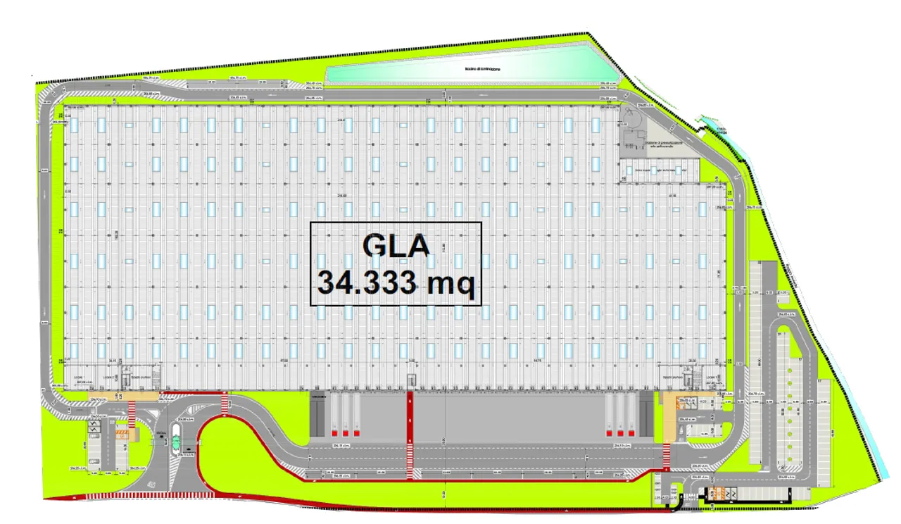 logistics - South-West Bergamo - Logistics - Dils - Verdiepingsplan - 1