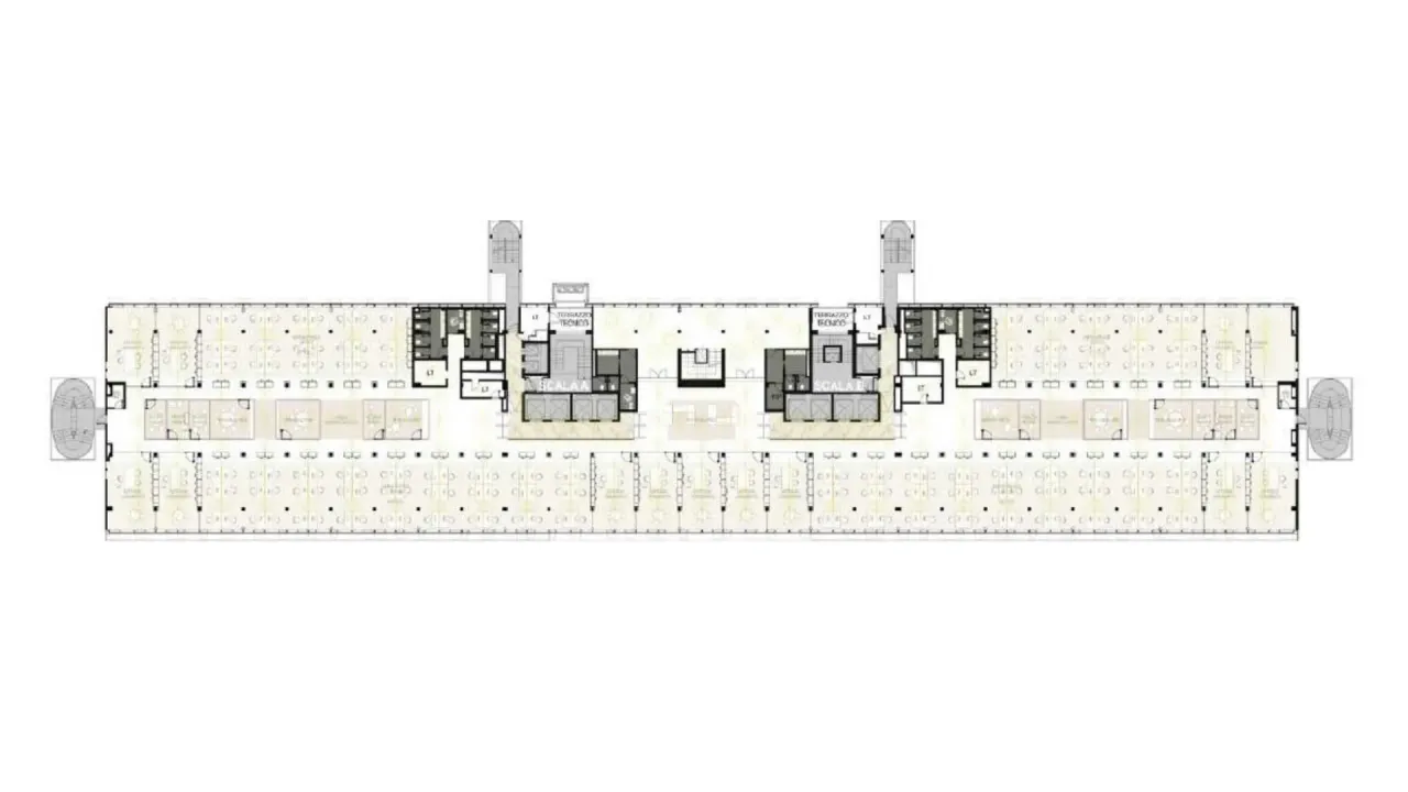 office - Tupini Lake Building - Uffici - Dils - Planimetria - 1