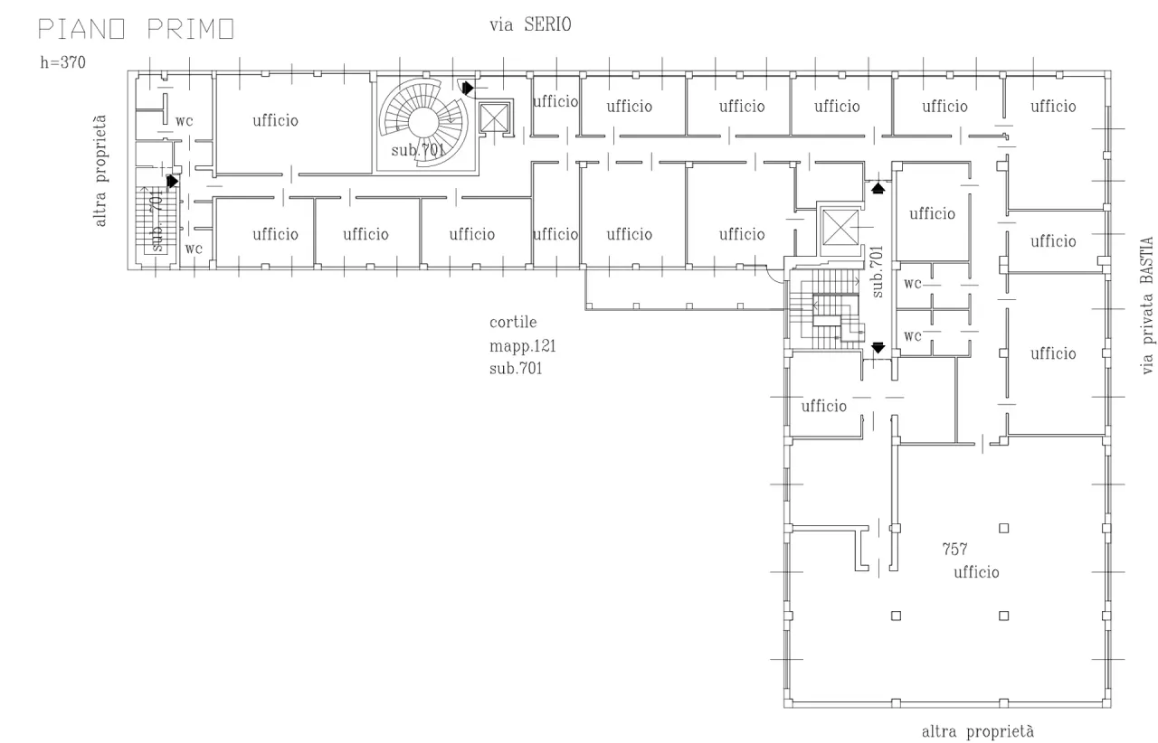 office - MS6 - Serio 6 - Kantoren - Dils - Verdiepingsplan - 1
