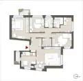 living - Cascina Corba 84 - Living - Dils - Planimetria thumbnail - 1
