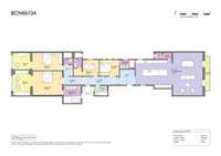 living - Piso de 215m² en venta en Eixample Derecho, Barcelona - Plano del piso thumbnail - 1