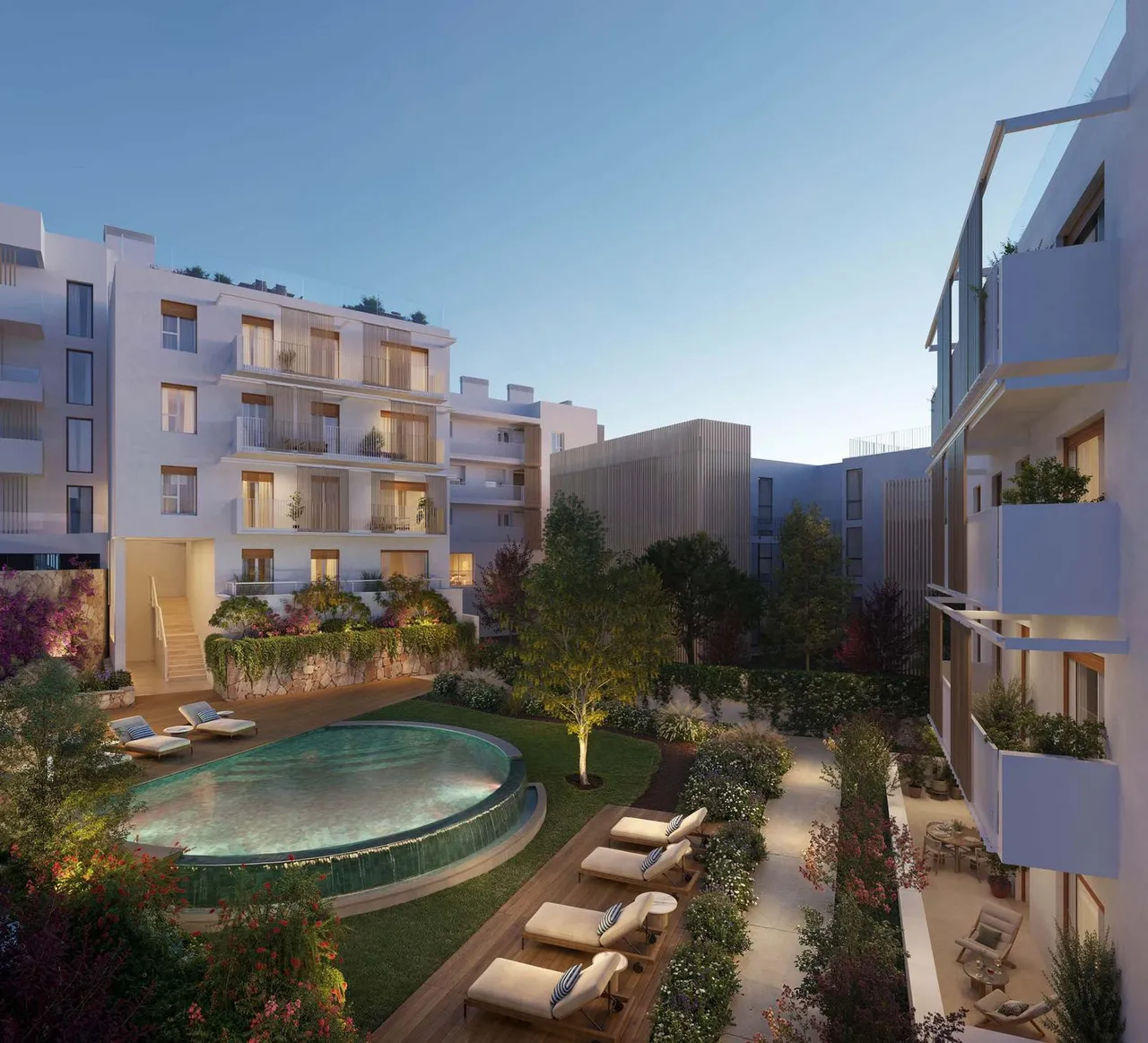 living - Santa Eulalia Apartments - gallery - 3