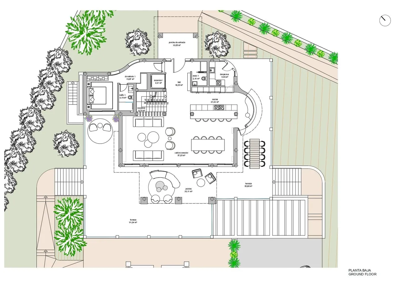 living - 1,112m² house / villa with 2,529m² garden for sale in Nueva Andalucía - Floor Plan - 5