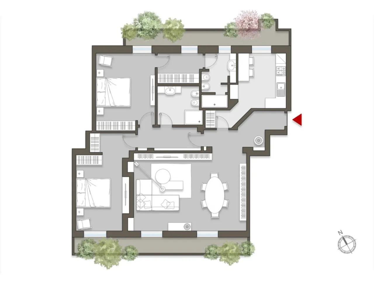 living - Fontana 19 - Living - Dils - Floor Plan - 1