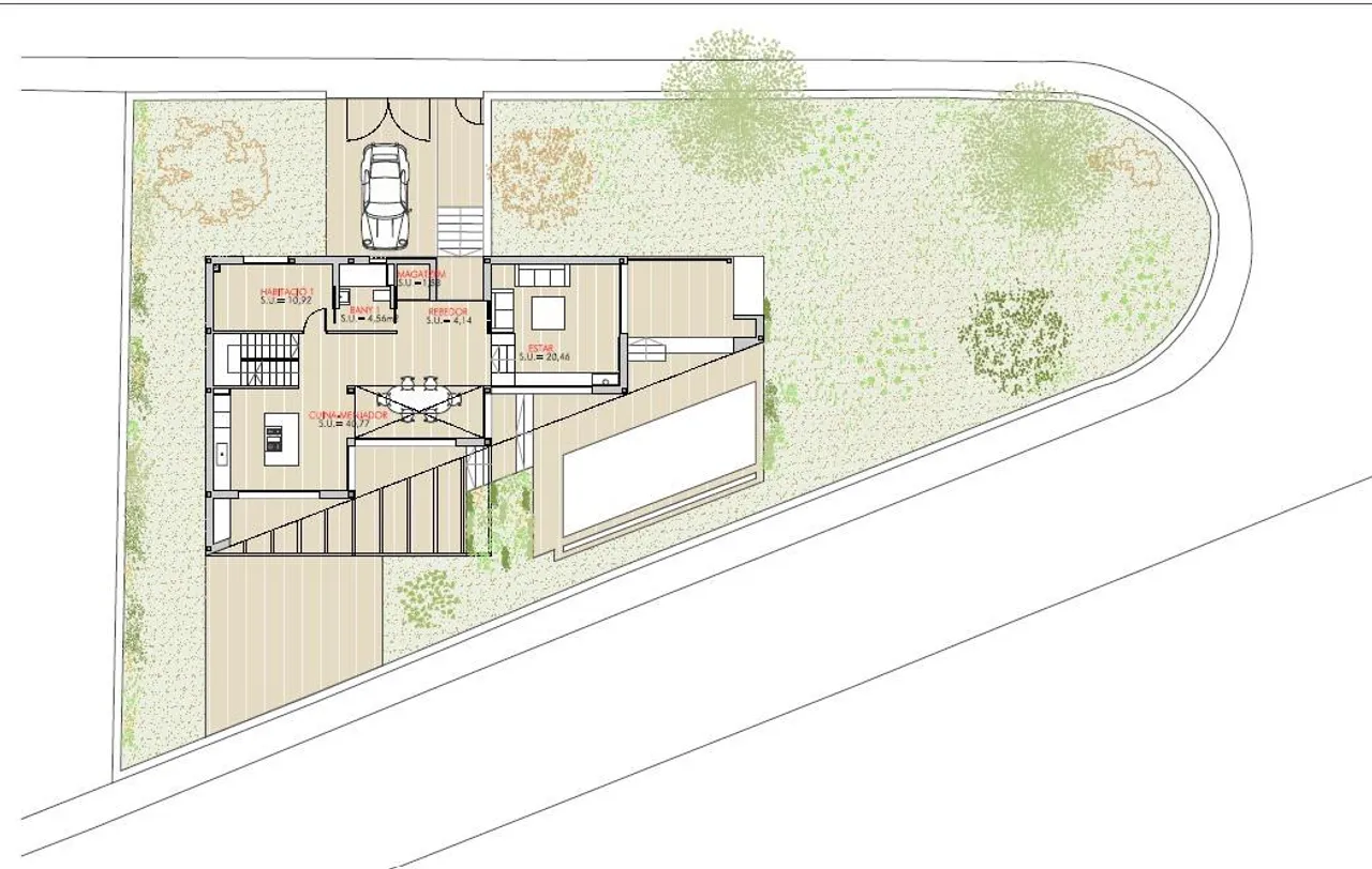 living - Casa / villa de 336m² en venta en Vilassar de Dalt - Plano del piso - 2