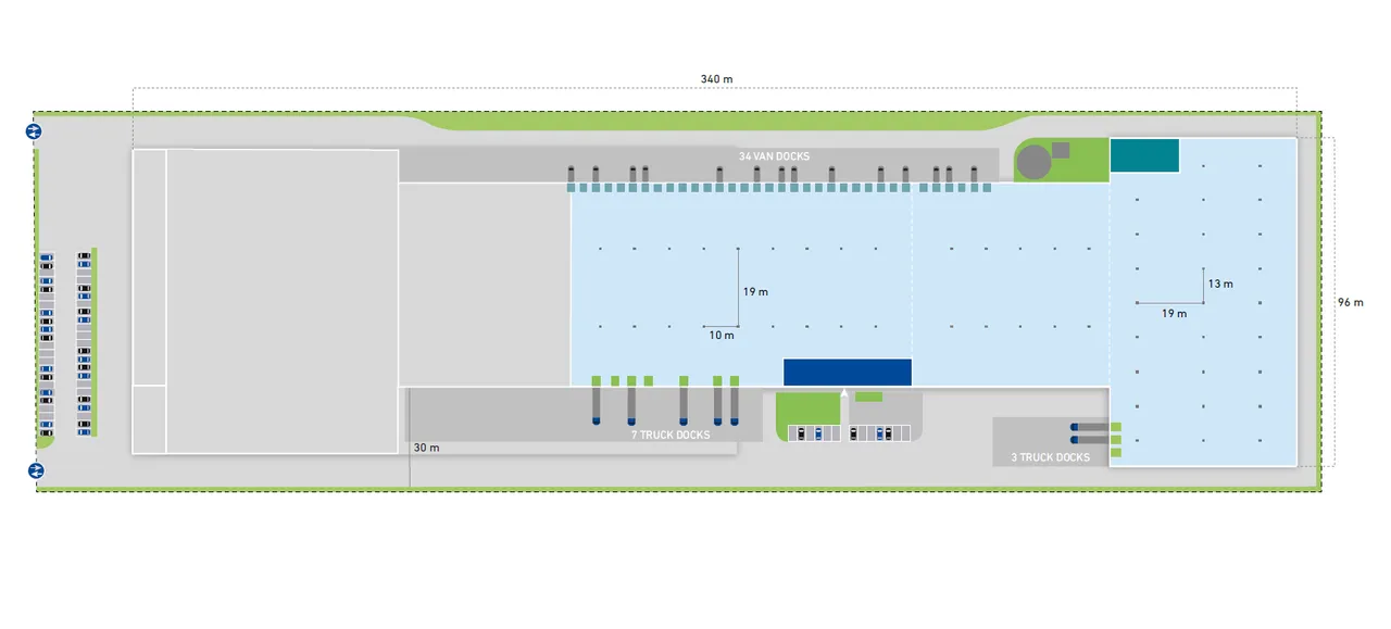 logistics - East Milan - Logistics - Dils - Verdiepingsplan - 1