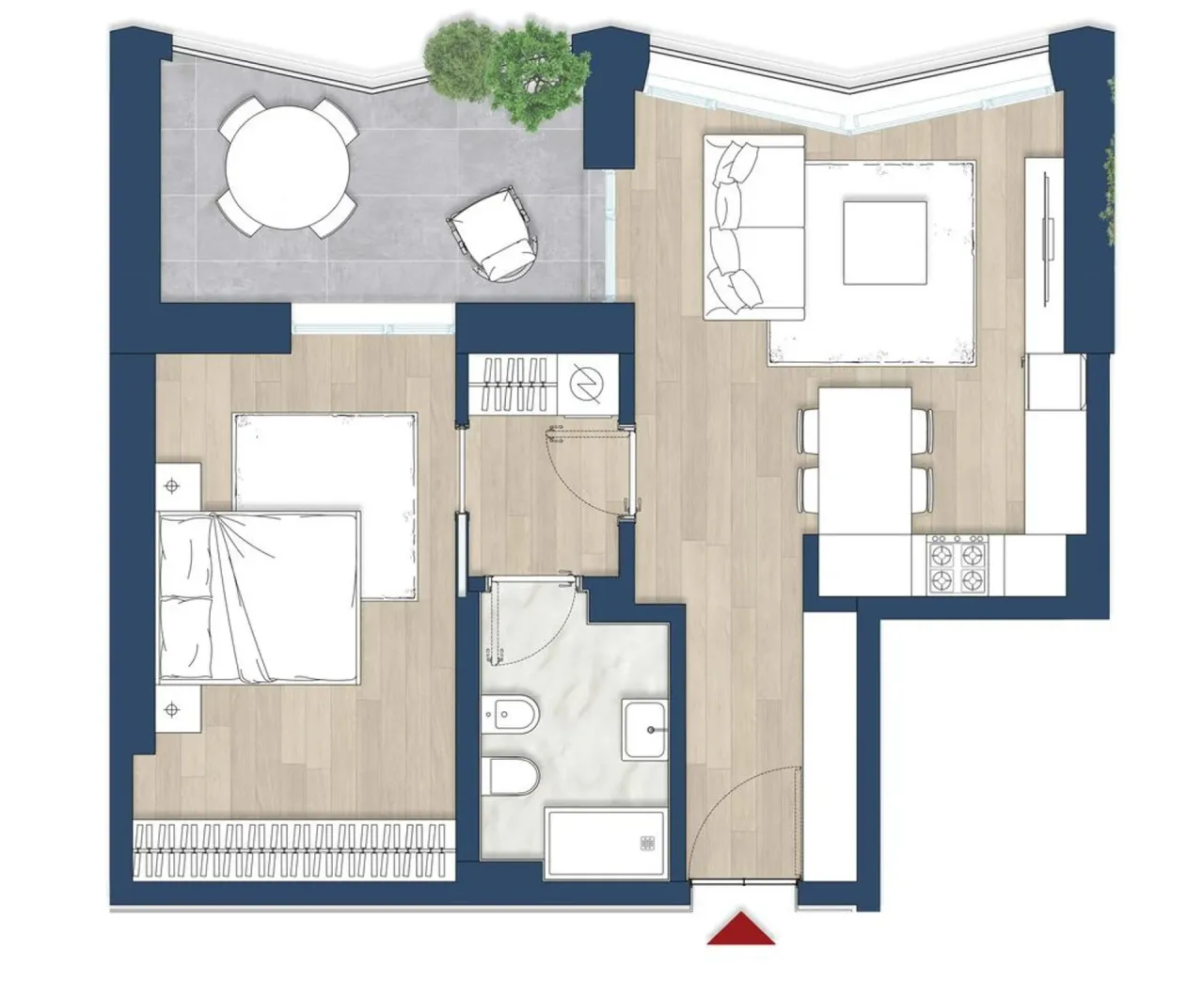 living - Balilla 16/18 - Living - Dils - Floor Plan - 1