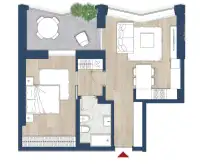 living - Balilla 16/18 - Living - Dils - Floor Plan thumbnail - 1