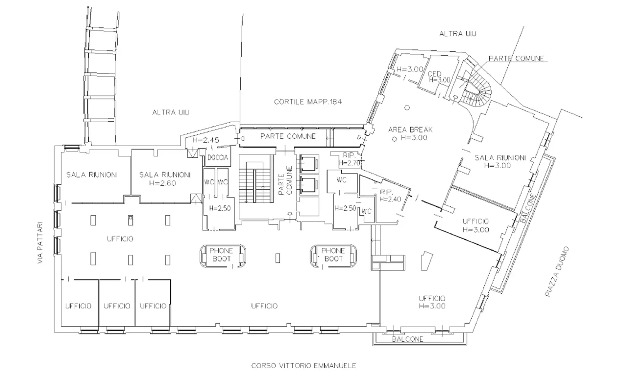 office - Duomo 22 - Office - Dils - Plan d'étage - 1