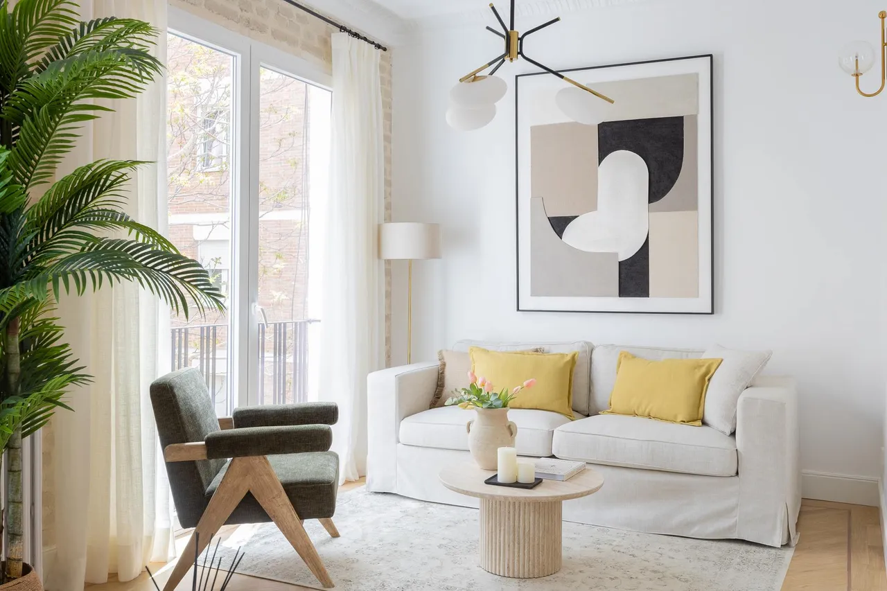 living - Piso de 103m² en venta en Castellana, Madrid - gallery - 2