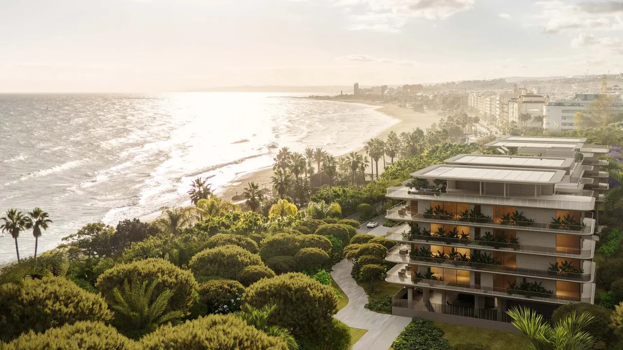 living - TYRIAN RESIDENCES - Viviendas contemporáneas frente al mar en Estepona con vistas panorámicas al Mediterráneo, spa wellness, piscina infinity y servicios de conserjería. - gallery - 2