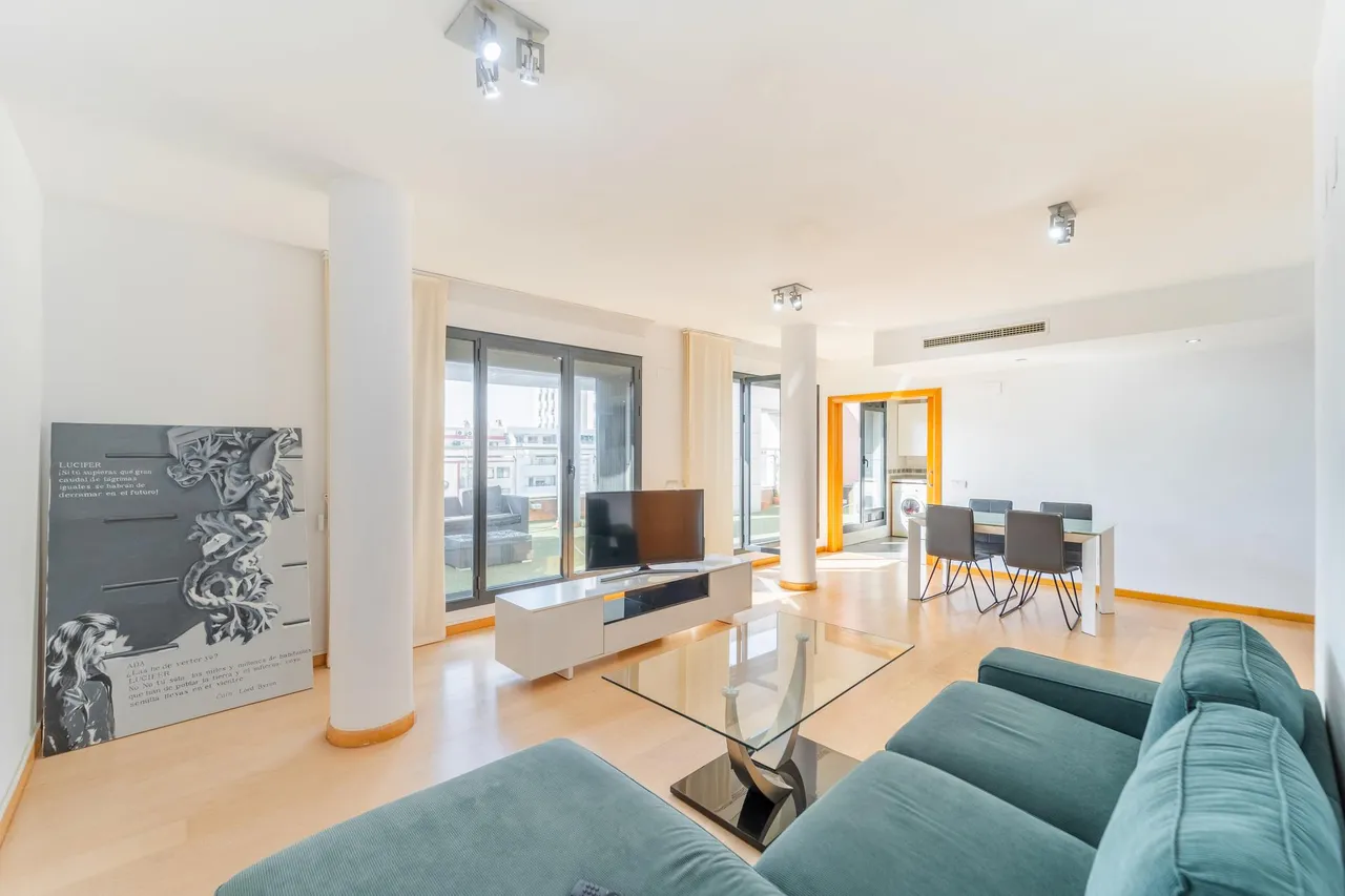 living - 100m² penthouse with 65m² terrace for sale in Ciudad de las Ciencias - gallery - 4