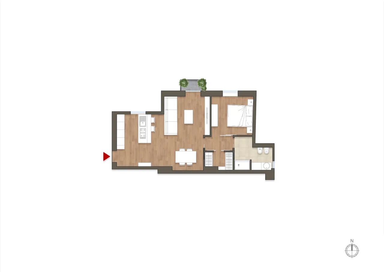 living - Porta Ticinese 3 - Living - Dils - Floor Plan - 1