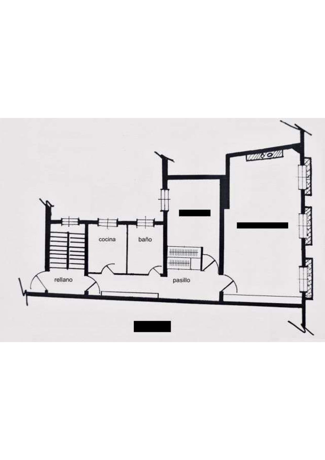living - Piso de 81m² en venta en Malasaña, Madrid - Plano del piso thumbnail - 1