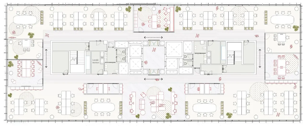 office - Lamber - Deruta 19 - Uffici - Dils - Planimetria - 1