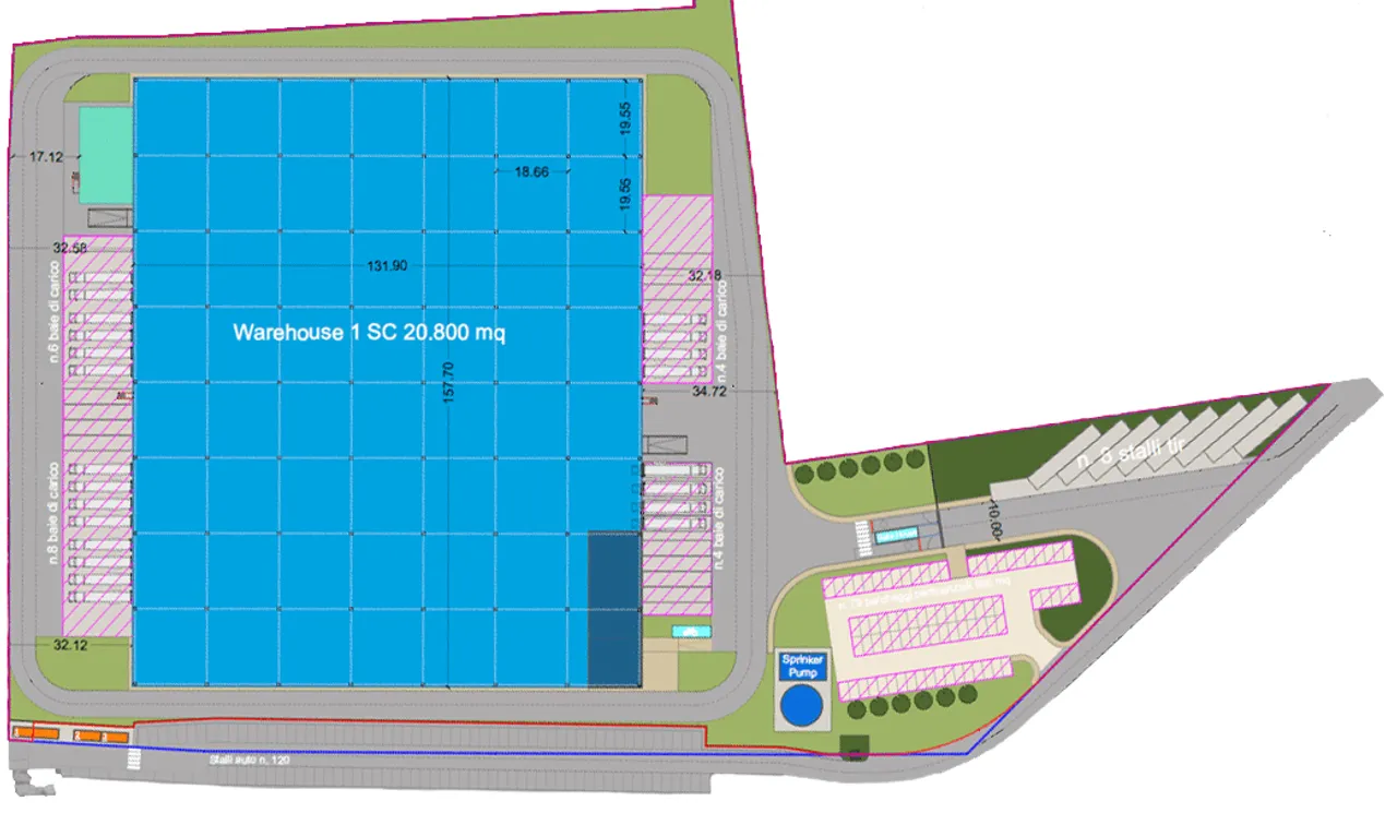 logistics - South Rome - Logistica - Dils - Verdiepingsplan - 1