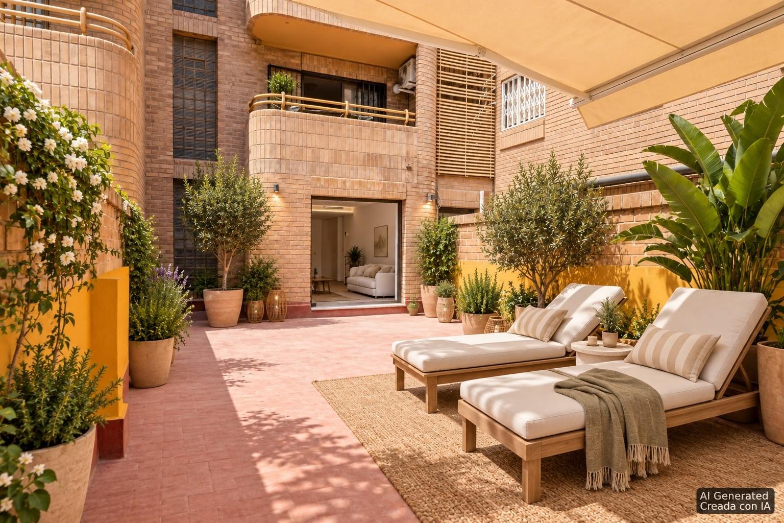 living - Piso de 118m² con 45m² terraza en venta en El Pla del Real - gallery thumbnail - 4