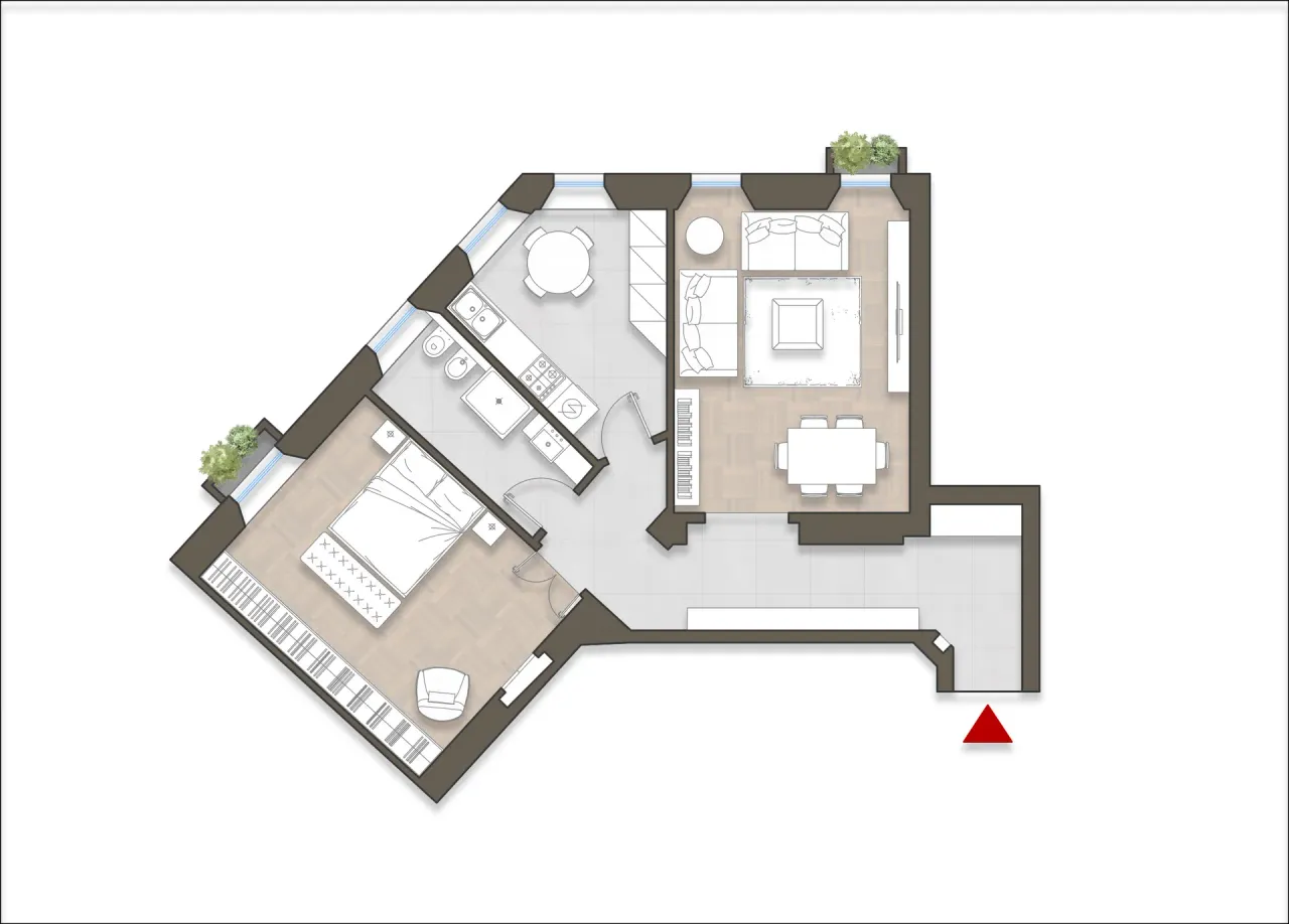 living - Porta Lodovica 6 - Living - Dils - Planimetria - 1