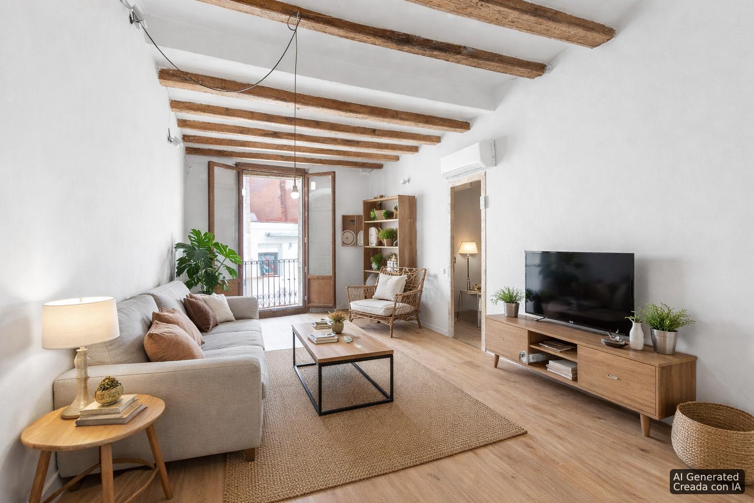 living - 73m² penthouse with 50m² terrace for sale in El Raval - gallery - 2