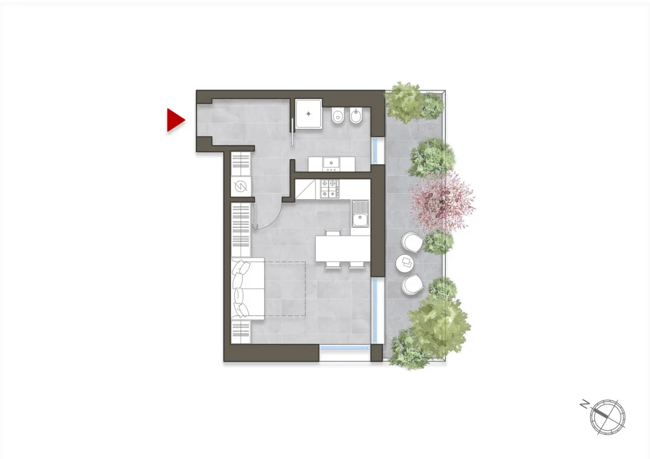living - Crespi 25A - Living - Dils - Floor Plan - 1